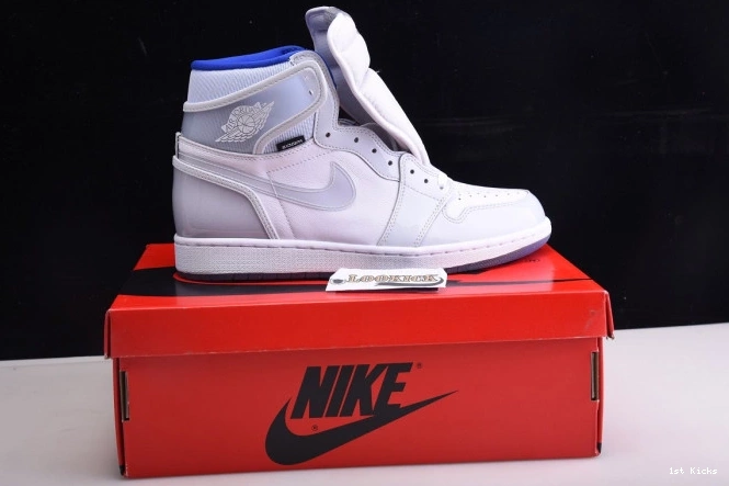 1st Kicks Shoes Racer White High Jordan Zoom Blue Air Retro CK6637-104 1 0713